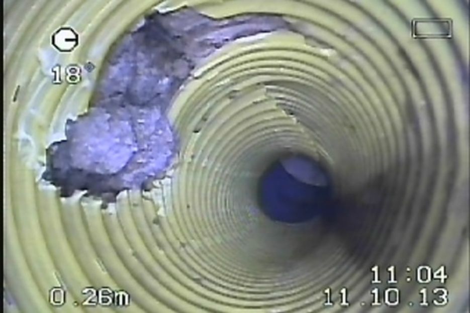 2. Saint Jean de Sixt : Malfaon sur rseau d'vacuation des eaux uses